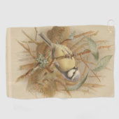  illustratie van de Bluetit Golfhanddoek (Horizontaal)