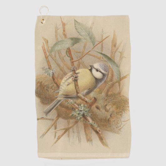  illustratie van de Bluetit Golfhanddoek (Voorkant)