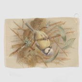  illustratie van de Bluetit Golfhanddoek (Horizontaal)