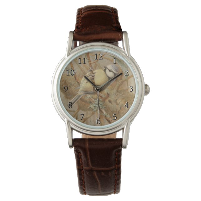  illustratie van de Bluetit Horloge (Voorkant)