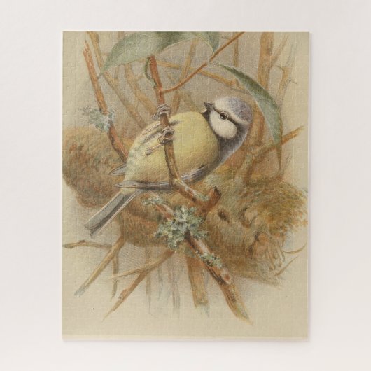 illustratie van de Bluetit Legpuzzel (Verticaal)