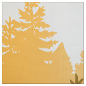 Illustratie van de bosboom Silhouette Stof (Swatch)