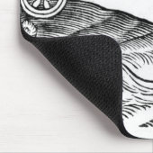 Illustratie van de brand in kanon muismat (Hoek)