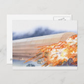 Illustratie van de brandwonden van Zeppelin Briefkaart (Voorkant / Achterkant)