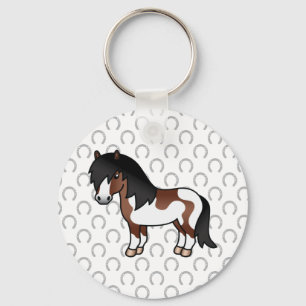Illustratie van de bruine Pony van de Cartoon van Sleutelhanger