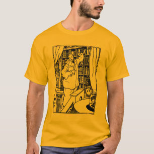 Illustratie van de buikdij: Pierrot's Library T-shirt