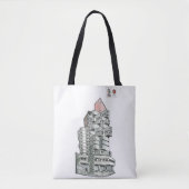 Illustratie van de Capsule-toren van Nakagin Tote Bag (Voorkant)