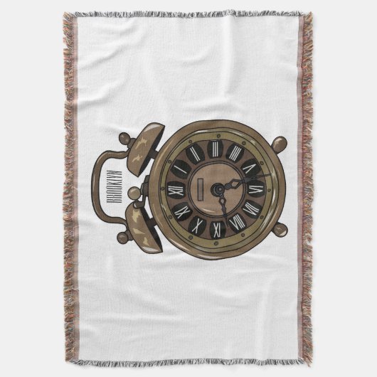 Illustratie van de cartoon van de wekker deken (Voorkant Verticaal)