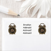 Illustratie van de cartoon van de wekker etiket (Insitu)