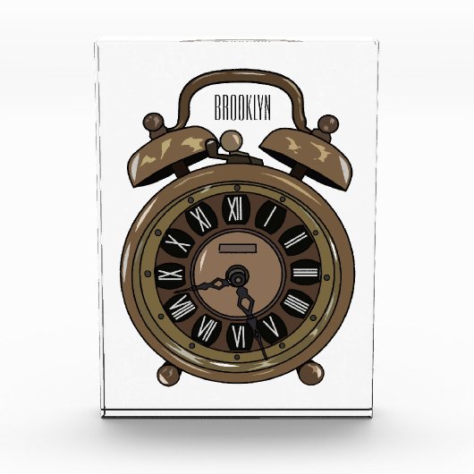 Illustratie van de cartoon van de wekker fotoblokken (Voorkant)