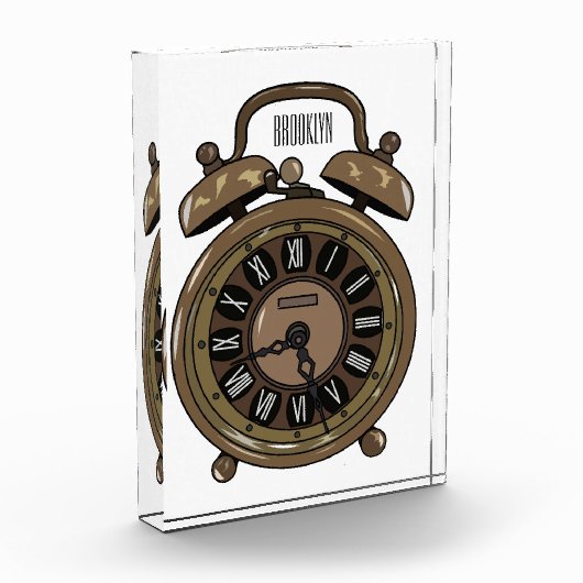 Illustratie van de cartoon van de wekker fotoblokken (Links)