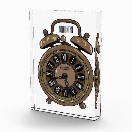 Illustratie van de cartoon van de wekker fotoblokken (Rechts)