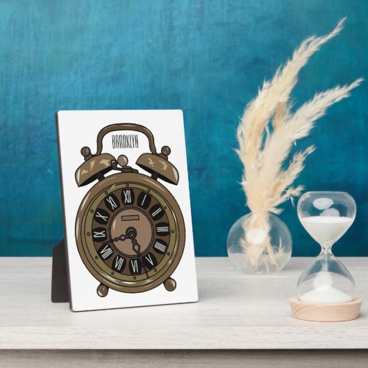 Illustratie van de cartoon van de wekker fotoplaat (Zijkant)