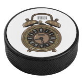 Illustratie van de cartoon van de wekker hockey puck (3/4)