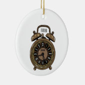 Illustratie van de cartoon van de wekker keramisch ornament (Rechts)