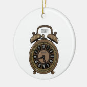 Illustratie van de cartoon van de wekker keramisch ornament (Links)