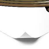 Illustratie van de cartoon van de wekker perfect poster (Hoek)