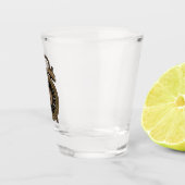 Illustratie van de cartoon van de wekker shot glas (Rechts)