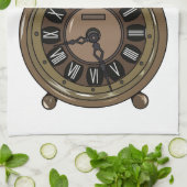 Illustratie van de cartoon van de wekker theedoek (Gevouwen)