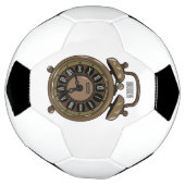 Illustratie van de cartoon van de wekker voetbal (Gedraaid)