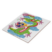 Illustratie van de Chinese sleepvaart Tegeltje (Zijkant)