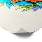 Illustratie van de collage van de paddenstoel in h poster (Hoek)