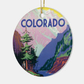 illustratie van de Colorado scène Keramisch Ornament (Links)