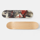 Illustratie van de Crusador Warrior Persoonlijk Skateboard (Horizontaal)