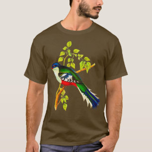 Illustratie van de Cubaanse troon of de tocororo T-shirt