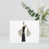 Illustratie van de Dames in de jaren '20 van de Mo Briefkaart (Staand voorkant)