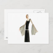 Illustratie van de Dames in de jaren '20 van de Mo Briefkaart (Voorkant / Achterkant)