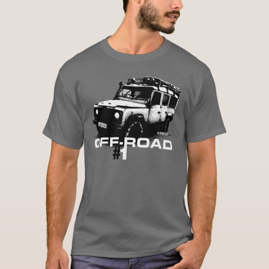 illustratie van de deelstaat Rover Defender T-shirt (Voorkant)