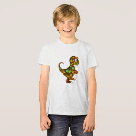 Illustratie van de dinosaurus Tri-Blend shirt