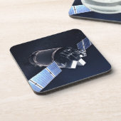 Illustratie van de Dragon XL ruimtesonde. Bier Onderzetter (Linkerzijde)