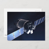 Illustratie van de Dragon XL ruimtesonde. Briefkaart (Voorkant / Achterkant)