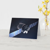 Illustratie van de Dragon XL ruimtesonde. Kaart (Gele Bloem)