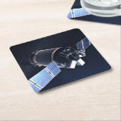 Illustratie van de Dragon XL ruimtesonde. Kartonnen Onderzetters (Schuin)