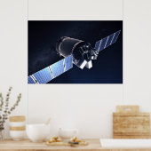 Illustratie van de Dragon XL ruimtesonde. Poster (Keuken)