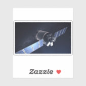 Illustratie van de Dragon XL ruimtesonde. Sticker (Vel)