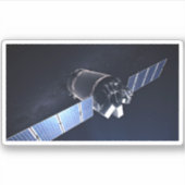 Illustratie van de Dragon XL ruimtesonde. Sticker (Voorkant)