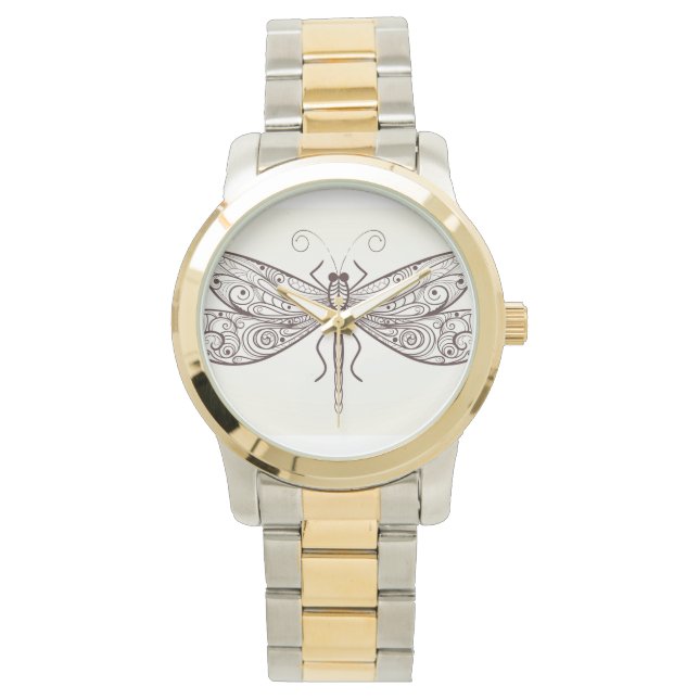 Illustratie van de Dragonfly Horloge (Voorkant)
