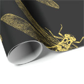  illustratie van de Dragonfly II Cadeaupapier (Rol Hoek)