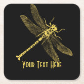  illustratie van de Dragonfly II Gepersonaliseerd Kartonnen Onderzetters (Voorkant)