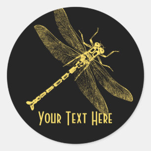  illustratie van de Dragonfly II Gepersonaliseerd Ronde Sticker