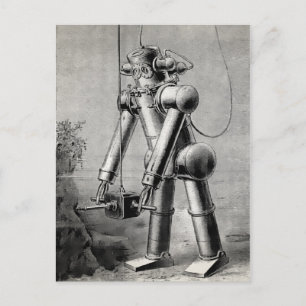 Illustratie van de  duikspaarstand briefkaart