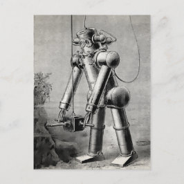 Illustratie van de  duikspaarstand briefkaart