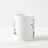 Illustratie van de duurzaam geëxtrudeerde duivenvo koffiemok (Center)