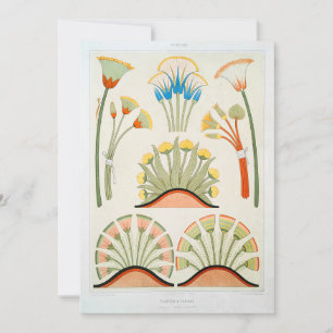 Illustratie van de Egyptische bloem Kaart