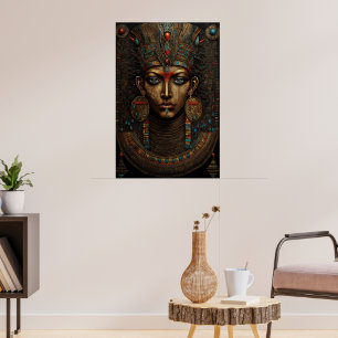 Illustratie van de Egyptische god set Poster