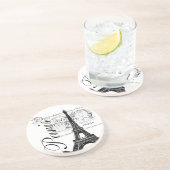 Illustratie van de Eiffeltoren in Parijs Zandsteen Onderzetter (Zijkant)